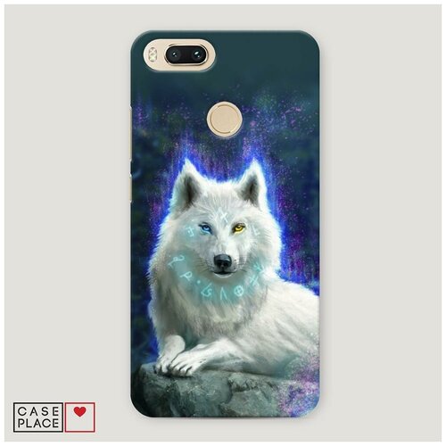 фото Чехол пластиковый xiaomi mi a1 белоснежный волк case place
