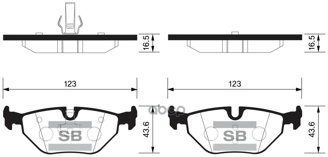 Колодки Тормзад Sangsin brake арт. sp2162