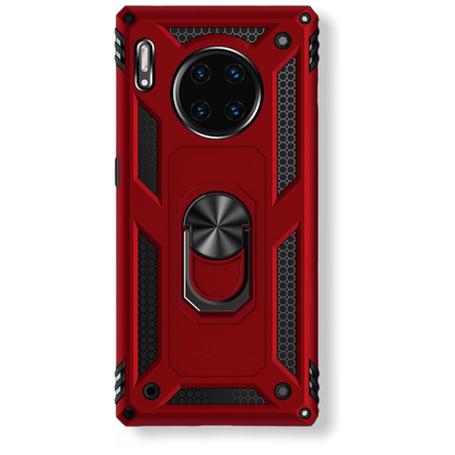 Чехол-бампер MyPads для Huawei Mate 40 Pro (NOH-NX9) противоударный усиленный ударопрочный красный
