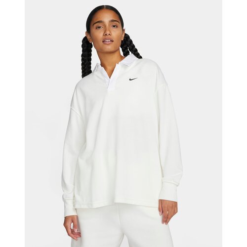 фото Джемпер nike oversized long-sleeve polo, размер xs, белый