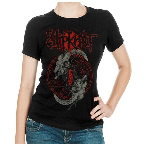 Футболка DreamShirts Slipknot Женская черная 3XL