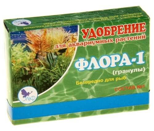 Удобрения для аквариумных растений Флора-1 состав 1, гранулы, 100 г, 1 шт.