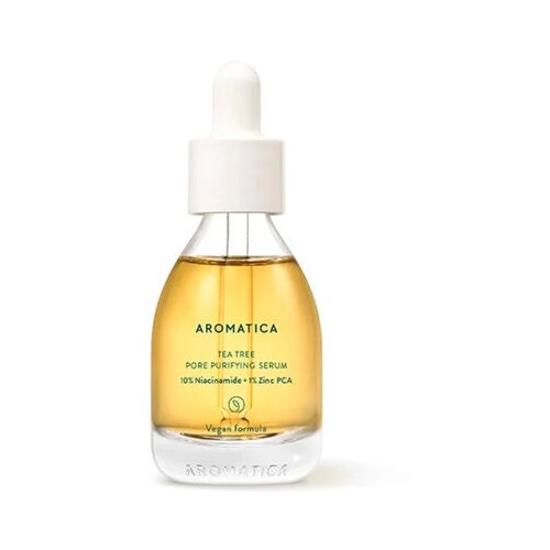 Aromatica Сыворотка с чайным деревом, ниацинамидом и цинком Tea Tree Pore Purifying Serum, 30мл