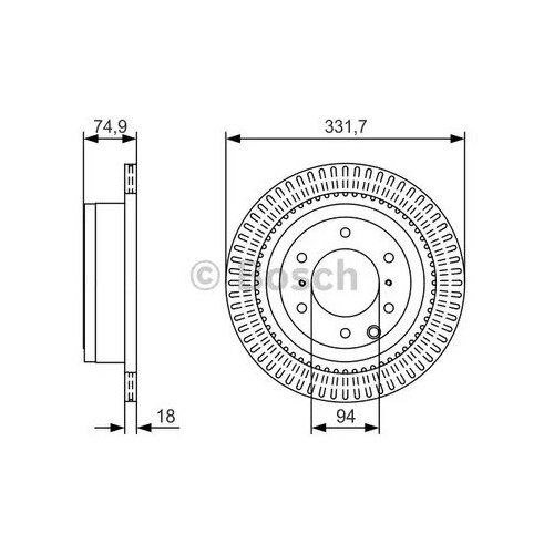 Диск Тормозной Bosch0986479T90