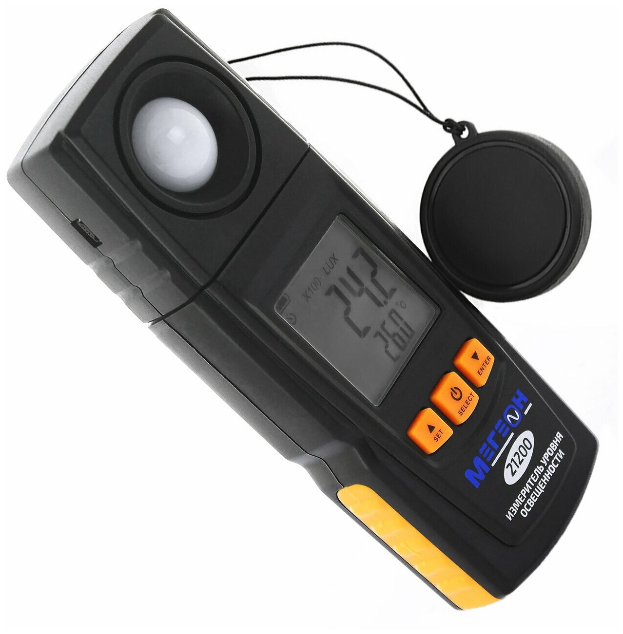 фото Цифровой измеритель освещенности (Люксметр) мегеон 21200