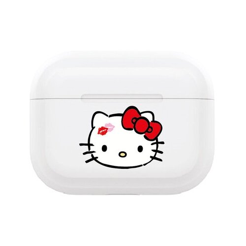 фото Чехол для airpods pro, hello kitty, прозрачный, deppa 107557