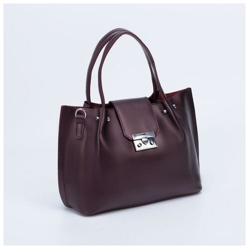 фото Ооо ск сумка женская, отдел на молнии, длинный ремень, цвет бордовый