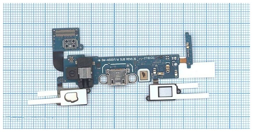 Разъем Micro USB для Samsung Galaxy A5 SM-A500F (плата с системным разъемом)