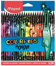 Карандаши цветные 24 цвета Maped Color'Peps Monster (L=175мм, 3гр) (862624)