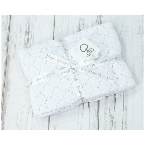 Плед Funnababy Punto, цвет: белый, 75х110 см