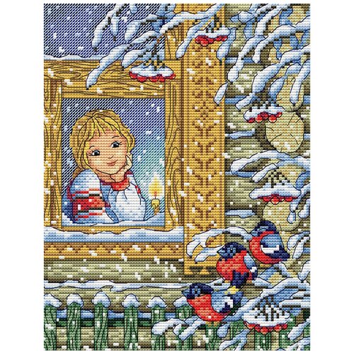 фото Набор для вышивания м.п.студия м №14 №124 зимний вечер 18 х 23 см 1 шт. жар-птица