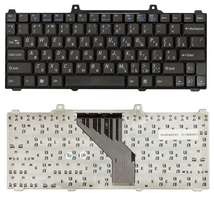 Клавиатура для ноутбука Dell NSK-1553 русская черная 1020₽