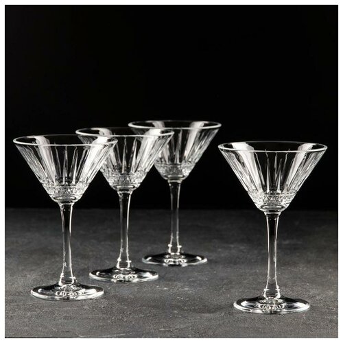 фото Набор бокалов для мартини «элизия», 220 мл, 4 шт mikimarket