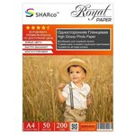 Фотобумага SHARCO A4 глянцевая односторонняя 200 г/м2 50 листов - изображение