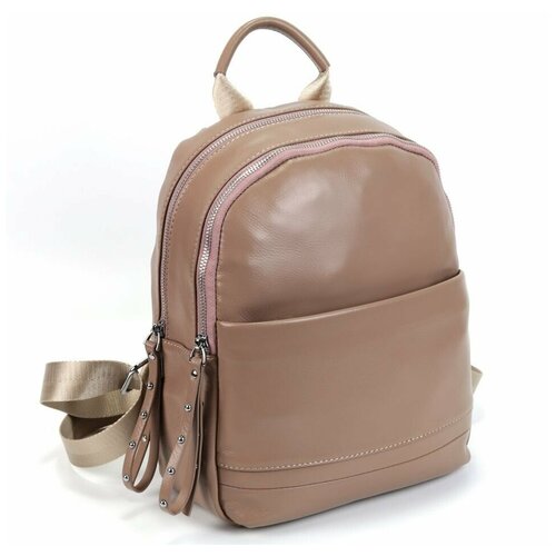 фото Женский кожаный рюкзак 6610 хаки fuzi house