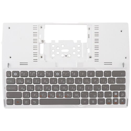 Клавиатура для Asus Eee Pad SL101 серая с белым топкейсом клавиатура топ панель для ноутбука asus eee pad sl101 серая с белым топкейсом