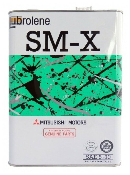 MITSUBISHI MZ102565 Масло моторное полусинтетическое MITSUBISHI Lubrolene SM-X 5W-30 4л MZ102565