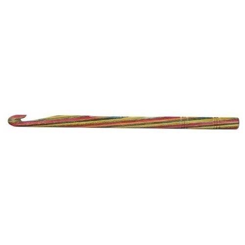 Крючок для вязания Symfonie 6мм, дерево, многоцветный, KnitPro, арт.20709