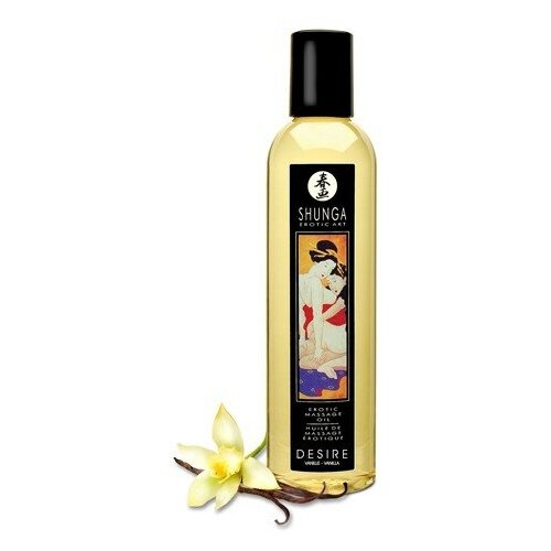 1001 Shunga Erotic Massage Oil Desire - Vanilla, 240 мл. Массажное масло, Ваниль