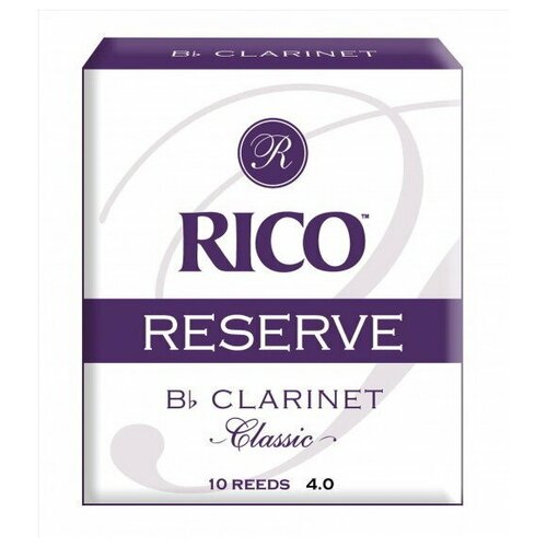 Трости № 4 для кларнета 10 шт Bb Rico RCT1040 Reserve Classic