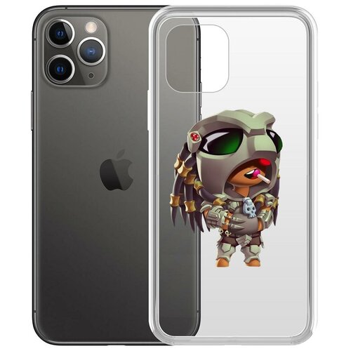 Чехол-накладка Clear Case Brawl Stars-Леон Хищник для iPhone 11 Pro чехол накладка krutoff clear case brawl stars леон для vivo x50 pro