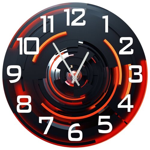 фото Svs настенные часы svs 3501637 круговая абстракция