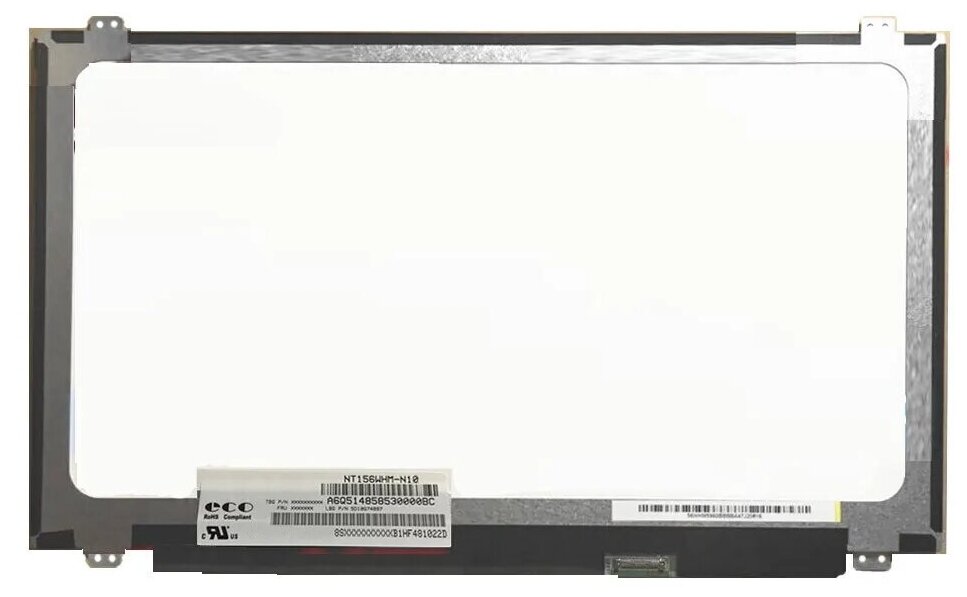 Матрица NT156WHM-N10 156 1366x768 LED 40pin slim глянцевая совместимые PN LP156WH3 B156XW04 LP156WHB N156BGE-L41 B156XW04 V5 LTN156AT30 8495₽