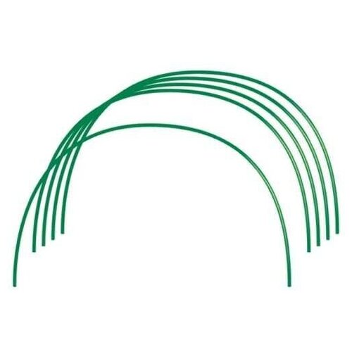 Дуга парниковая трубка в ПВХ оболочке, комплект из 6шт, 2 метра 0.8*0,8 см Шпалера металлическая Парник для рассады Все для садоводства