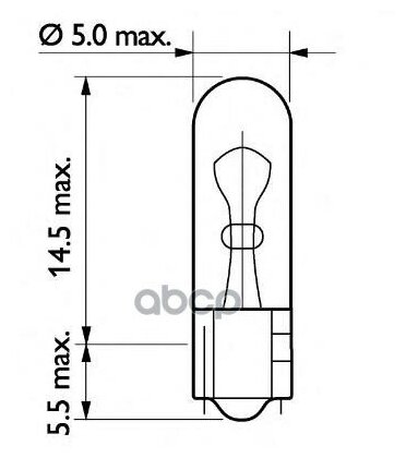 Лампа W1,2w 13516 24v 1.2w (Картонная Упаковка) Philips арт. 13516CP