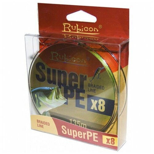 Леска плетеная Rubicon Super PE 8x 0,23мм 135м Black 491135BL-023