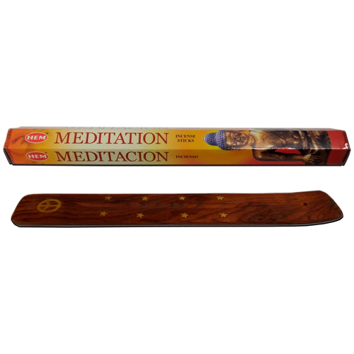 Благовоние HEM Meditation ( Медитация), 20 палочек + подставка