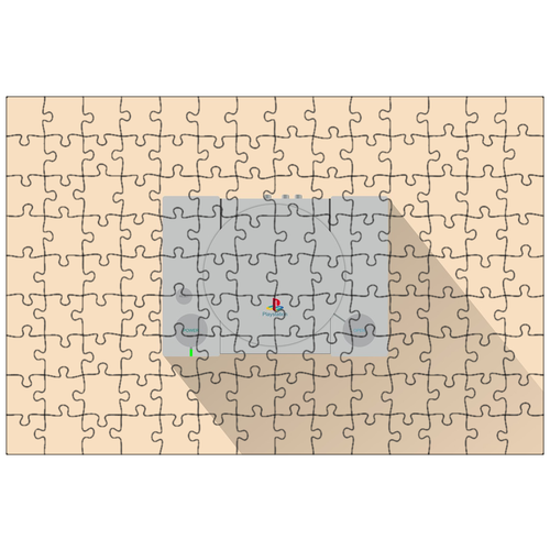 фото Магнитный пазл 27x18см."игровая приставка, ретро, игра" на холодильник lotsprints