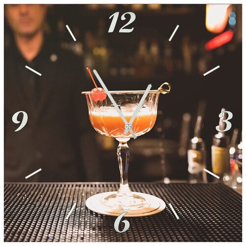 фото Svs настенные часы svs 3501746 kitchen коктейль на баре