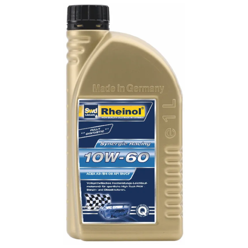 Моторное масло SWD Rheinol Synergie Racing 10W-60 (1л) Германия арт. 31158,180