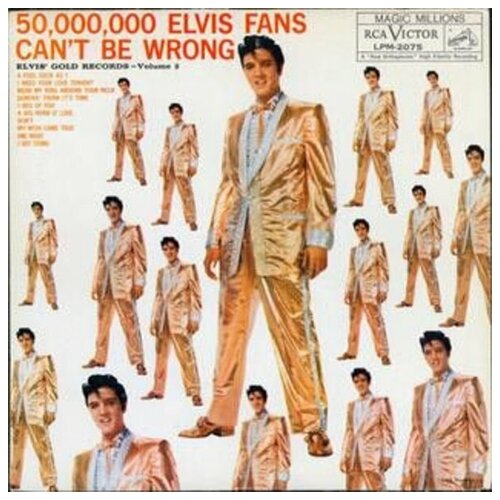 Sony Music Elvis Presley. 50,000,000 Elvis Fans Can't Be Wrong. Elvis' Gold Records Volume 2 (виниловая пластинка) elvis presley elvis presley the essential elvis presley 2 lp