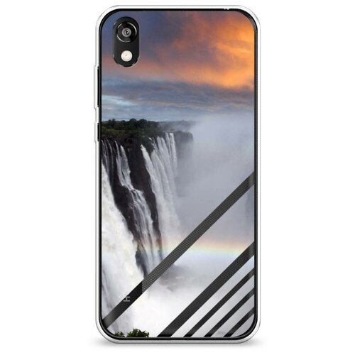 фото Силиконовый чехол "туманный водопад" на honor 8s prime / хонор 8s прайм case place