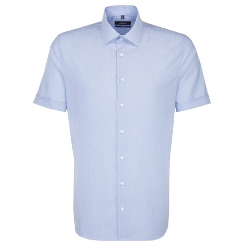 фото Рубашка seidensticker размер 45 синий/белый