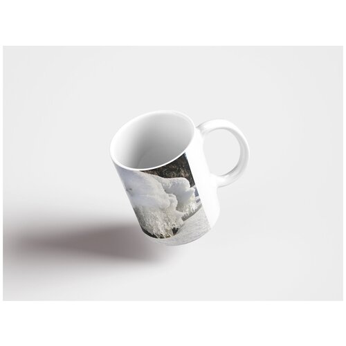 фото Кружка "зима, снег, белый 320 мл. белая lotsprints