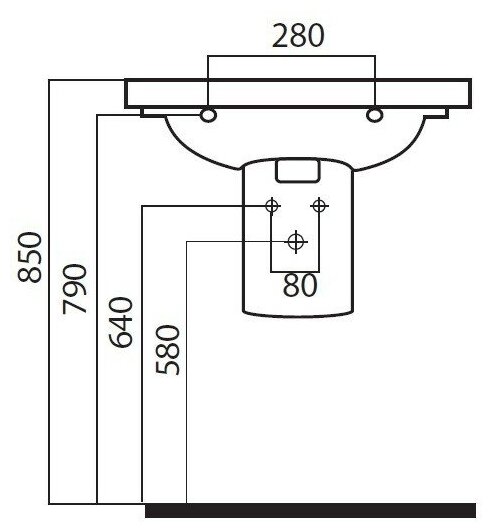 Пьедестал для раковины Am.Pm Drive C354970WH
