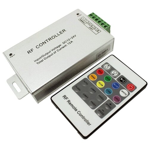 rgb контроллер мини rf 5 24 в 12 а 60 288 вт RGB Контроллер RF, 12-24 В, 12A, 144-288 Вт