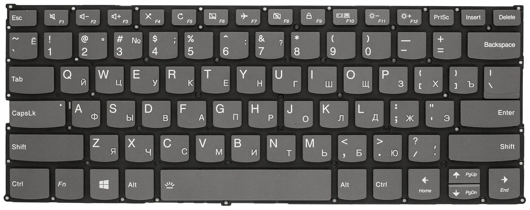 Клавиатура для Lenovo Yoga 530 730 с подсветкой 1775₽