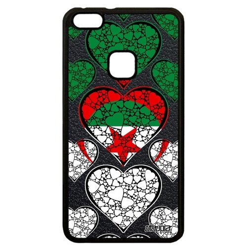 фото Защитный чехол на // huawei p10 lite // "флаг алжира с сердцем" страна патриот, utaupia, цветной