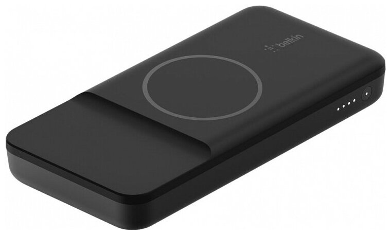 Внешний аккумулятор с БЗУ Belkin Magnetic Wireless + кабель USB-A - USB-С, 10000 мАч, черный