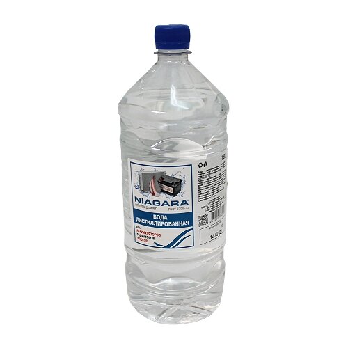 Дистиллированная  вода NIAGARA 0140459 / 140836 / 0140943 / 0211663 1.5 л пластиковая бутылка