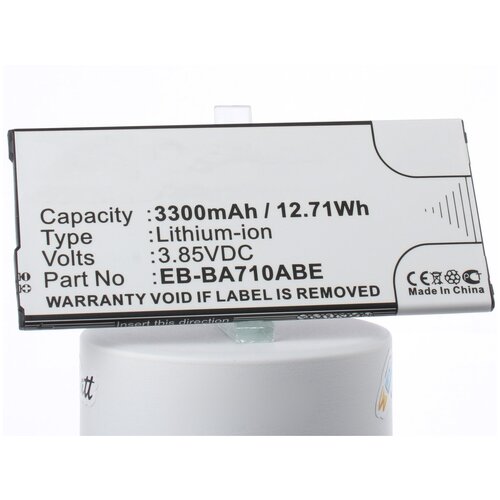 Аккумуляторная батарея iBatt 3300mAh для Samsung SM-A710F/DS, SM-A710S, SM-A7100, SM-A7108, SM-A710L, SM-A710K, SM-A710M/DS