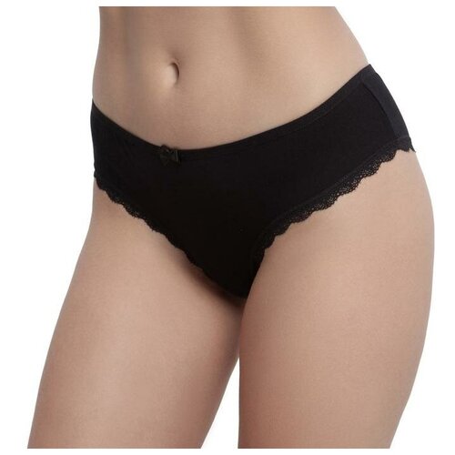 фото Трусы женские слипы, цвет чёрный, размер 44-46 (m) нет бренда