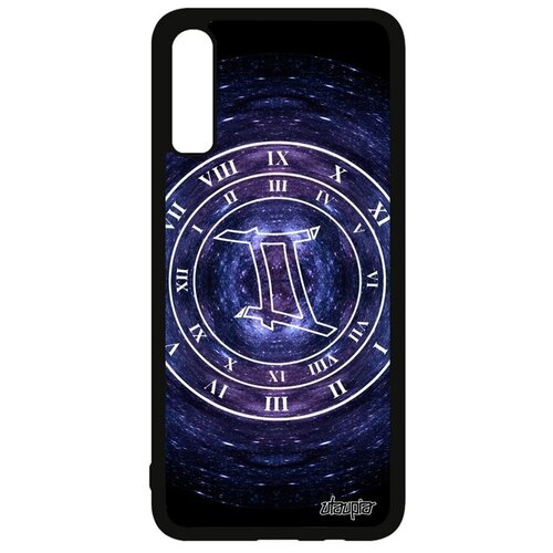 фото Необычный чехол на смартфон // galaxy a70 // "зодиак близнецы" астрологический планета, utaupia, синий