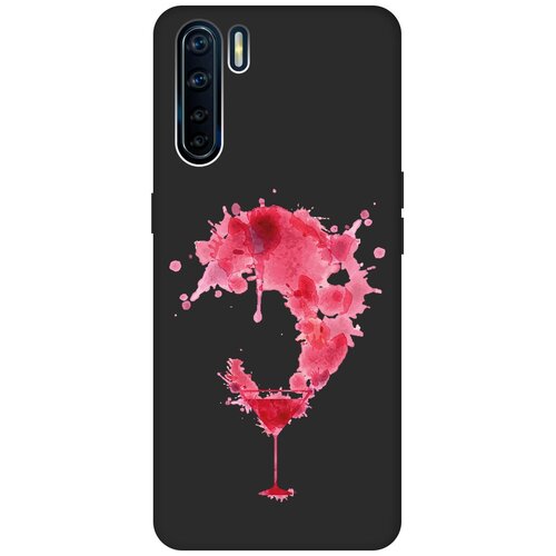 Матовый чехол Cocktail Splash для OPPO A91 / Reno3 / Оппо А91 / Рено 3 с 3D эффектом черный матовый чехол cute stickers для oppo a91 reno3 оппо а91 рено 3 с 3d эффектом черный