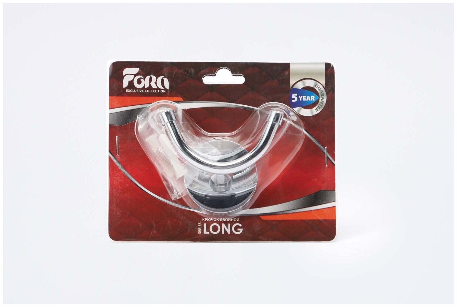 Крючок Fora Long Smailik для ванной двойной (L027) - купить аксессуар для ванной Fora Long Smailik для ванной двойной (L027) по выгодной цене в интернет-магазине