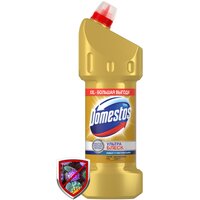 Domestos Ультра Блеск, чистящее средство для туалета и ванной, эффективное отбеливание, 1.5 л